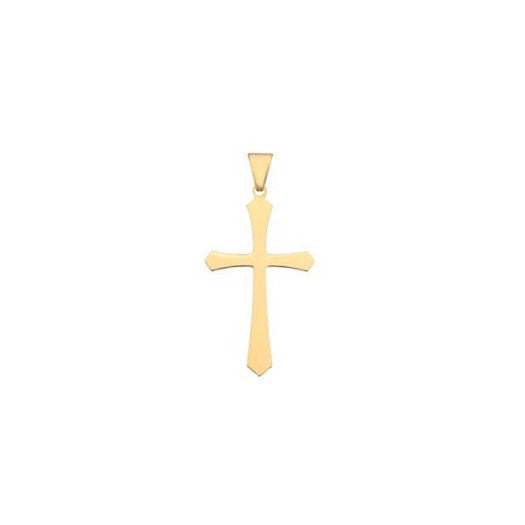BNH korsvedhæng i 8 eller 14 karat guld Small – klassisk guldkors i dansk design.